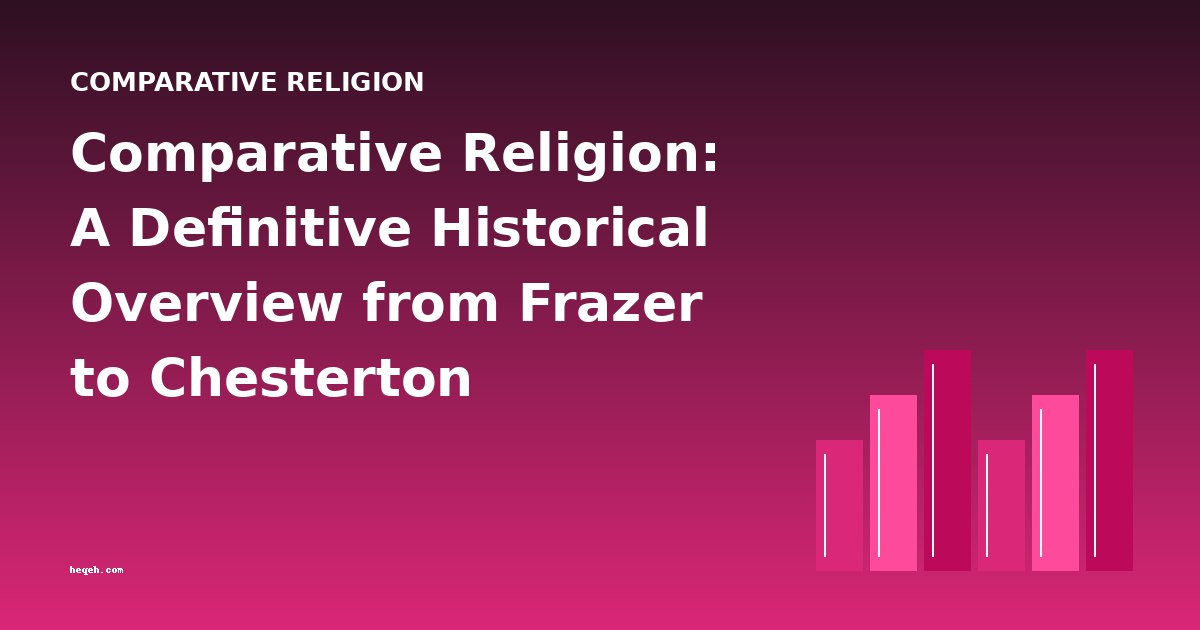 Comparative Religion: A Definitive Historical Overview from Frazer to Chesterton